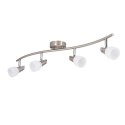 Lampa ścienna listwa 4X40W G9 nikiel mat/chrom biały SELIA 94-70005