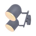 Lampa ścienna listwa 2X40W E27 szary mat AZURO 92-63212