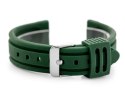 Pasek gumowy do zegarka U09 - zielony - 24mm
