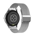 SMARTWATCH DAMSKI PACIFIC 18-5 - BRANSOLETA + PASEK: Srebrna / Różowy (sy015e)